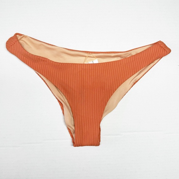 Madewell Swimsuit Second Wave Ribbed Classic Cheeky Bikini Bottom NEW NE304 - Picture 1 of 9